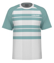 Head Tennis T-shirt Performance (moisture-wicking) white/aqua blue men's