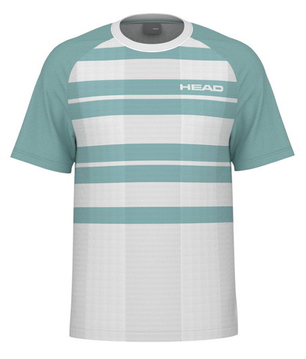 Head Tennis-Tshirt Performance (feuchtigkeitsabsorbierend) weiss/aquablau Herren