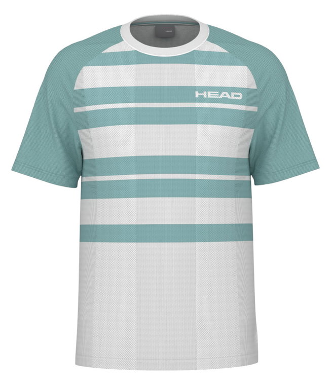 Head Tennis T-shirt Performance (moisture-wicking) white/aqua blue men's