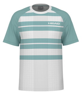 Head Tennis T-shirt Performance (moisture-wicking) white/aqua blue men's