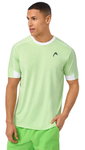 Head Tennis-Tshirt Play Tech (Moisture Transfer Microfiber Technologie) 2025 grün Herren