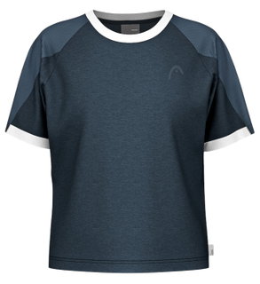Head Tennis-Tshirt Play Tech (Moisture Transfer Microfiber Technologie) navyblau Damen
