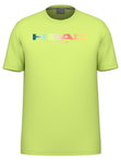 Head Tennis-Tshirt Rainbow (Mischgewebe, feuchtigkeitsabsorbierend) 2025 limegelb Herren