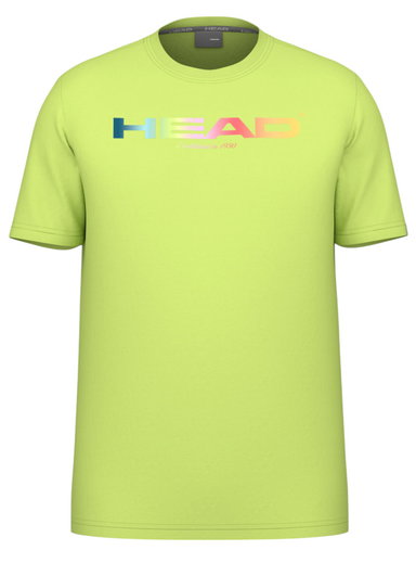 Head Tennis-Tshirt Rainbow (Mischgewebe, feuchtigkeitsabsorbierend) 2025 limegelb Herren