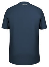 Head Tennis T-shirt Rainbow (mixed fabric, moisture-absorbing) 2025 navy blue men's