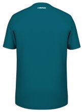 Head Tennis T-shirt Rainbow (mixed fabric, moisture-absorbing) 2025 teal blue men's