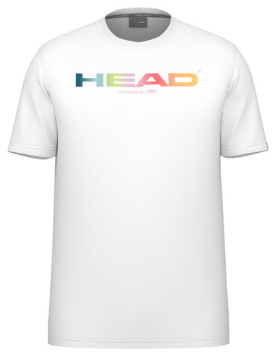 Head Tennis-Tshirt Rainbow (Mischgewebe, feuchtigkeitsabsorbierend) 2025 weiss Herren