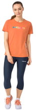 Head Tennis T-shirt Rainbow (mixed fabric) orange ladies