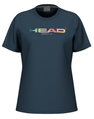 Head Tennis-Tshirt Rainbow (Mischgewebe) 2025 navyblau Damen