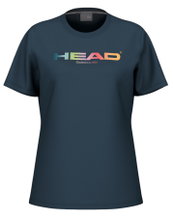 Head Tennis T-shirt Rainbow (mixed fabric) 2025 navy blue ladies