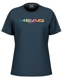 Head Tennis-Tshirt Rainbow (Mischgewebe) 2025 navyblau Damen