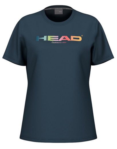 Head Tennis-Tshirt Rainbow (Mischgewebe) 2025 navyblau Damen