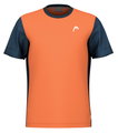 Head Tennis-Tshirt Slice (feuchtigkeitsabsorbierend) 2025 orange/navyblau Herren