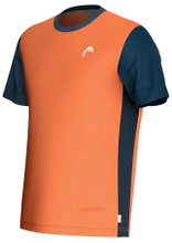 Head Tennis T-shirt Slice (moisture-wicking) 2025 orange/navy blue men's