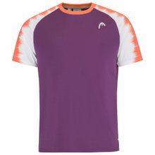 Head Tennis-Tshirt Topspin (schnelltrocknend, modern) violett/orange Herren