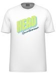 Head Tennis-Tshirt Vision (feuchtigkeitsabsorbierend) 2025 weiss/limegelb Herren