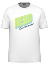 Head Tennis T-shirt Vision (moisture-absorbing) 2025 white/lime yellow men's