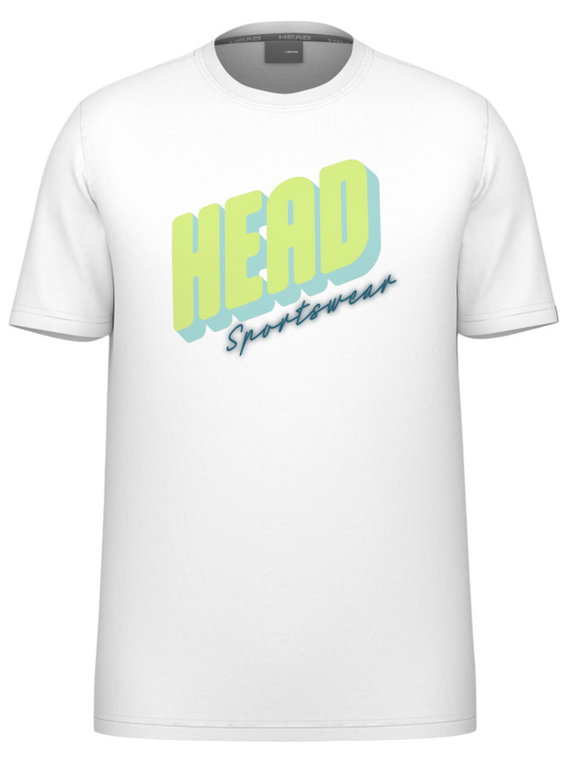 Head Tennis-Tshirt Vision (feuchtigkeitsabsorbierend) 2025 weiss/limegelb Herren