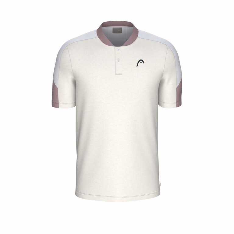 Head Tennis-Polo Play Tech (Mesh-Einsätze, feuchtigkeitsabsorbierend) 2026 weiss Herren