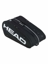 Head Tennis Racket Bag Tour Racquet Bag XL (Racket Bag, 3 Main Compartments) 2026 black/white 12-pack