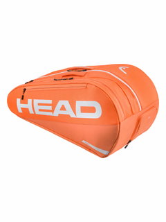 Torba na rakiety tenisowe Head Tennis-Racketbag Tour XL (torba na sprzęt, 3 główne komory) 2026 pomarańczowo/biała 12 sztuk