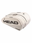Head Tennis Racket Bag Tour Racquet Bag XL (Racket Bag, 3 Main Compartments) 2026 white/grey 12-pack