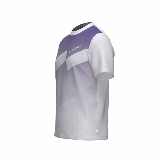 Head Tennis-Tshirt Pro (Moisture Transfer Microfiber Technologie) lila/weiss Herren
