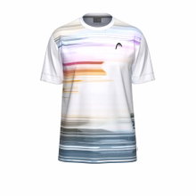 Head Tennis T-shirt Topspin (quick-drying, modern) 2026 white/purple men's