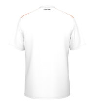 Head Tennis T-shirt Topspin (V-neck, Polyester Interlock) 2025 white/orange men's