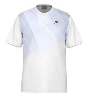Head Tennis-Tshirt Topspin (V-Ausschnitt, Polyester-Interlock) 2025 weiss/navyblau Herren