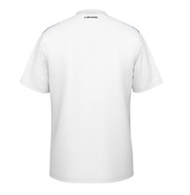 Head Tennis T-shirt Topspin (V-neck, Polyester Interlock) 2025 white/navy blue Men's