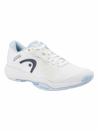 Head Tennis Shoes Sprint Evo 4.0 Allcourt white/light blue ladies