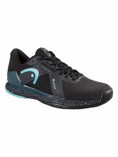 Buty tenisowe Head Sprint Pro 4.0 SF Clay/Sandplatz 2026 czarne/turkusowe męskie