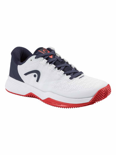 Head Tennisschuhe Revolt Pro 5.0 Clay/Sandplatz 2026 weiss/navyblau/rot Kinder