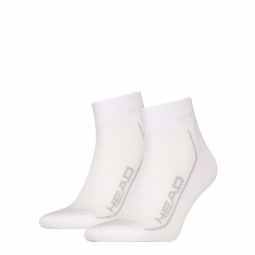 Head Tennissocken 2P Performance Quarter (Mischgewebe) weiss - 2 Paar