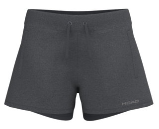 Head Tennishose Club Original (elastischer Bund) kurz grau Damen