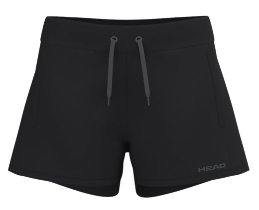 Head Tennishose Club Original (Mischgewebe) kurz schwarz Mädchen