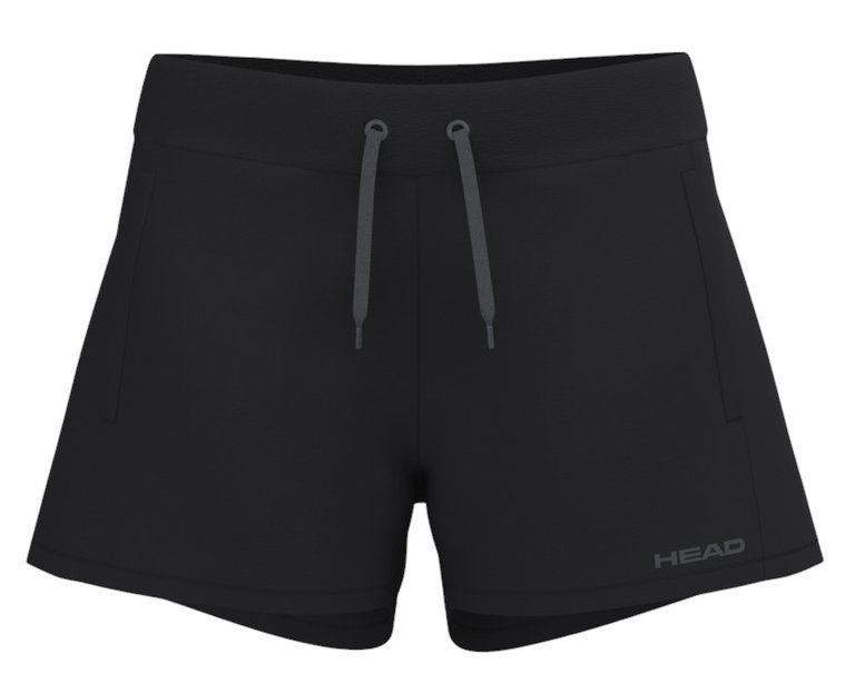 Head Tennishose Club Original (Mischgewebe) kurz schwarz Mädchen