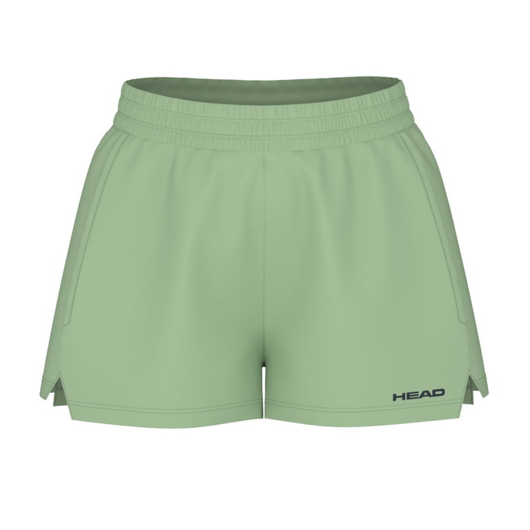 Head Tennishose Play Short (elastischer Bund) kurz grün Damen