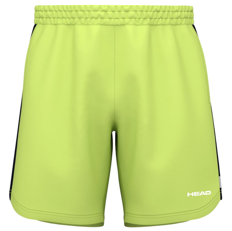 Head Tennishose Power Short (4-Wege-Stretch, feuchtigkeitsabsorbierend) 2025 kurz limegelb Herren