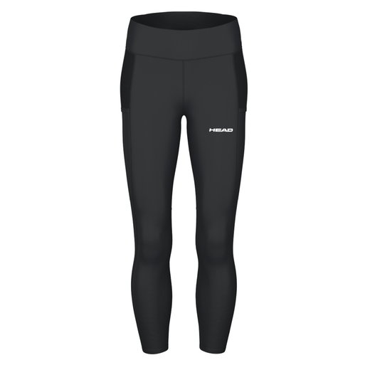 Head Tennishose Tech Tight (hoher Bund, elastisches Material) lang schwarz Damen