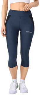 Head Tennishose Tech 3/4 Tights (hoher Bund) 2025 navyblau Damen