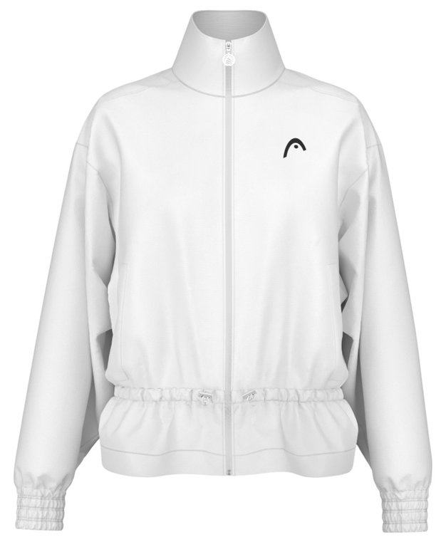Head Tennis Jacket Breaker Full Zip (100% Polyester, elasticated waistband) white ladies