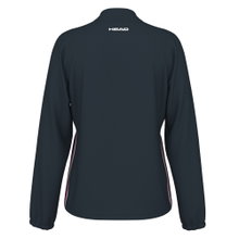 Head Tennis Jacket Breaker Full Zip 2024 (Moisture Transfer Microfiber Technology) Navy Blue/Pink Women
