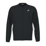 Head Tennisjacke Breaker Full Zip (Moisture Transfer Microfiber Technologie) schwarz/weiss Herren