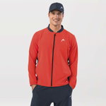 Head Tennisjacke Breaker Full Zip (Moisture Transfer Microfiber Technologie) orange/navyblau Herren