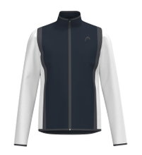 Head Tennis Jacket Club 25 Full Zip (Moisture Transfer Microfiber Technology) 2025 navy blue/white Men's