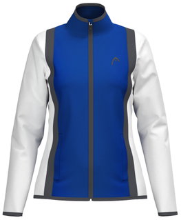 Head Tennisjacke Club 25 Full Zip (Moisture Transfer Microfiber Technologie) 2025 royalblau/weiss Damen