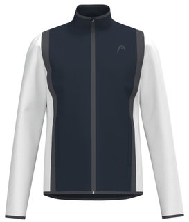 Head Tennisjacke Club 25 (100% Polyester) 2025 navyblau/weiss Jungen