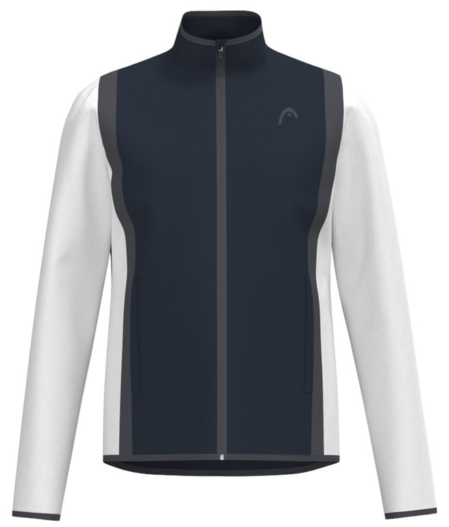 Head Tennis Jacket Club 25 (100% Polyester) 2025 navy blue/white boys